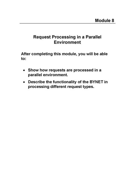 Teradata Tutorials Teradata Parallel