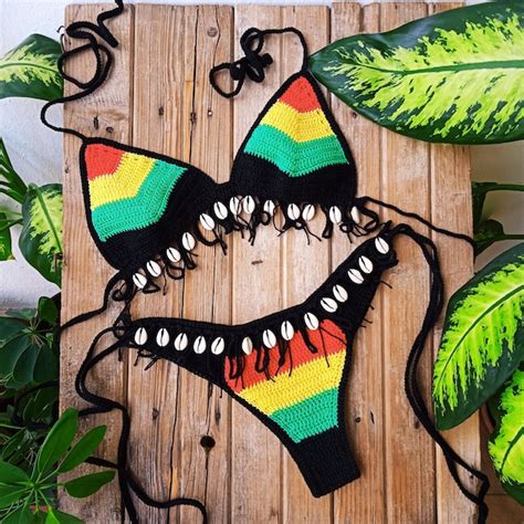 Rasta Bikini Etsy