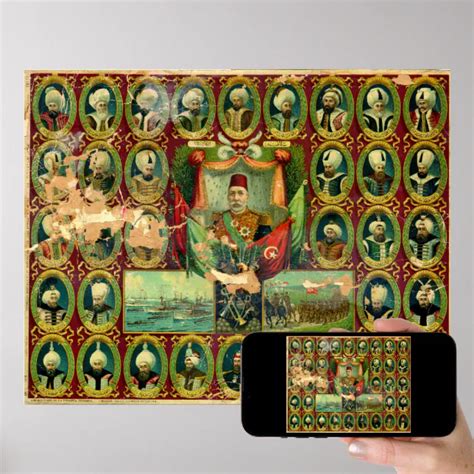 Sultans Of The Ottoman Dynasty Vintage Poster Zazzle