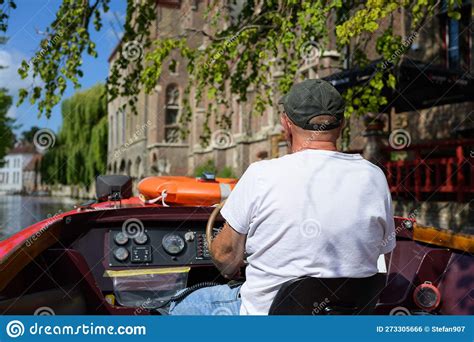 A Tour Guide on a Boat in Bruges Editorial Photo - Image of sunlight ...