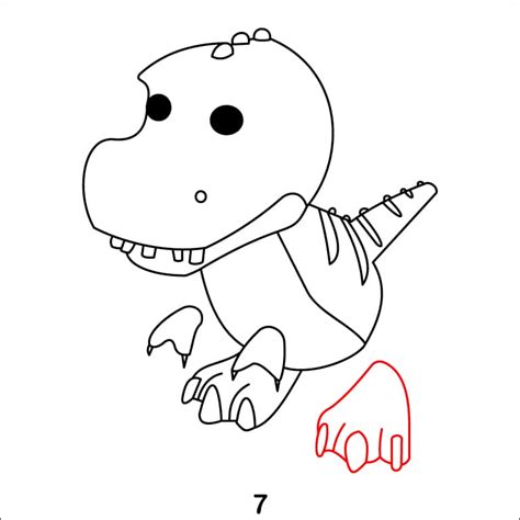 Adopt Me T Rex Coloring Page And Tracing Page Drawing Gallery