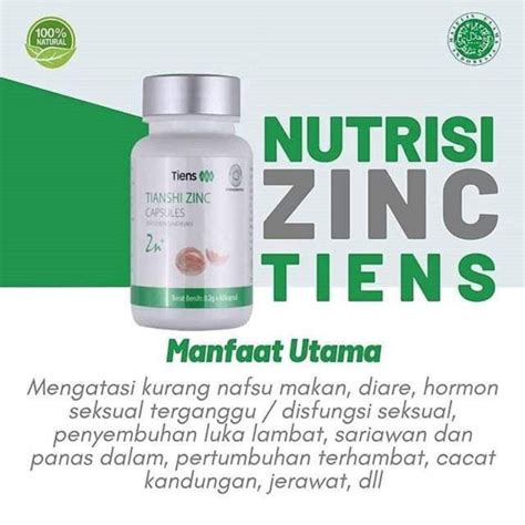 Jual Tiens Tianshi Zinc Capsules Original Baru Segel