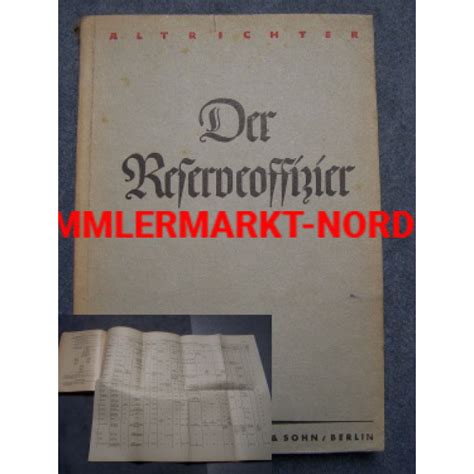 Der Reserveoffizier Ein Handbuch F R Den Offizier Und Offizier