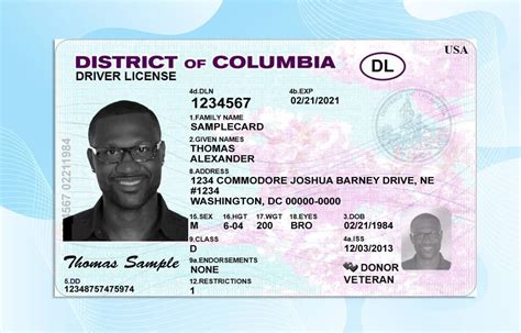 California Drivers License Template V 1 Psd Photoshop File