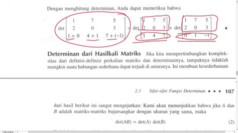 Aljabar Linear Elementer Sifat Sifat Fungsi Determinan Youtube