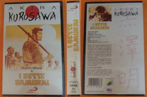 Vhs Film I Sette Samurai Toshiro Mifune Sigillata Akira Kurosawa F