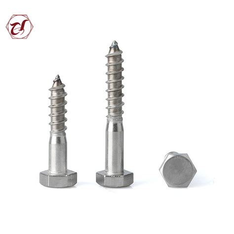 Din Stainless Steel Hex Head Wood Coach Screws China Stainless