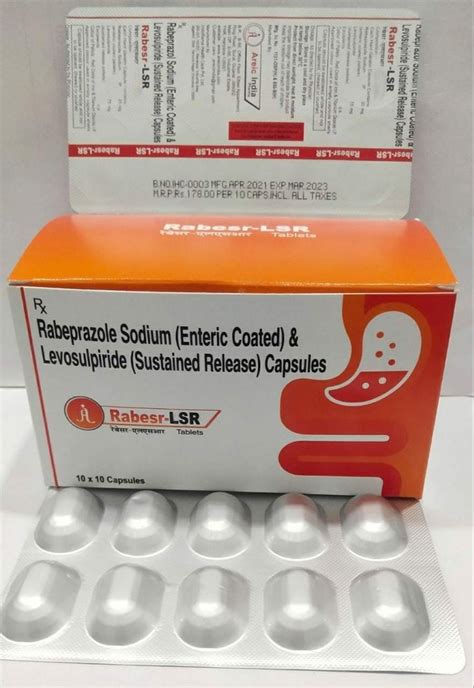 Rabeprazole Sodium Levosulpiride Capsule Indorama Pharma X At Rs