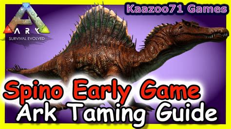 How To Tame A Spino Early Game Ark Youtube