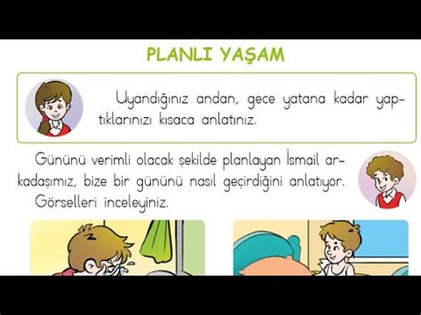 Planlı Yaşam 1 Sınıf Hayat Bilgisi Ders Kitabı 2 Ünite Sayfa 68