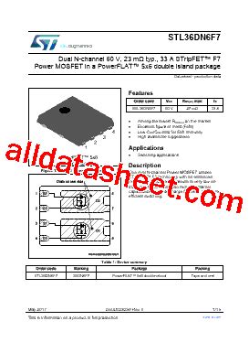 Stl Dn F Datasheet Pdf Stmicroelectronics