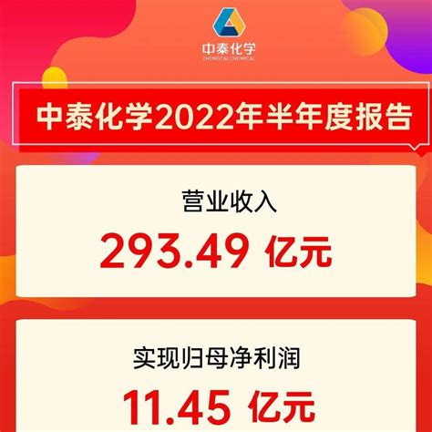 上市公司半年报 中泰化学2022年半年报出炉 实现归母净利润1145亿元项目中泰集团管理水平