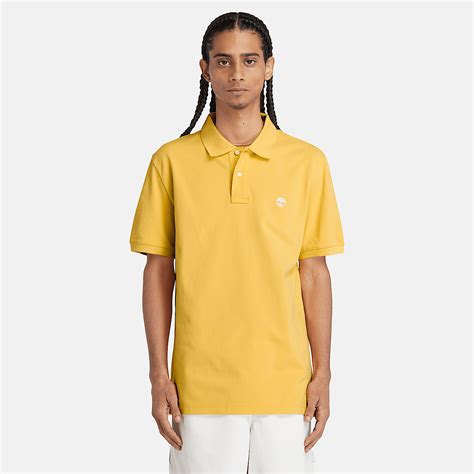 Millers River Piqué Polo Shirt For Men In Light Yellow