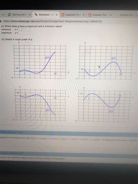 Solved Points Sesscalc Let G X T Dt Where F Chegg