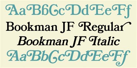 Bookman Jf Font Download