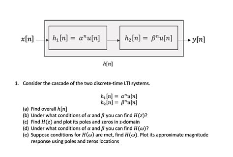 Solved X[n] Hy[n] A”u[n] H[n] 8 U[n] Y[n] H[n] 1