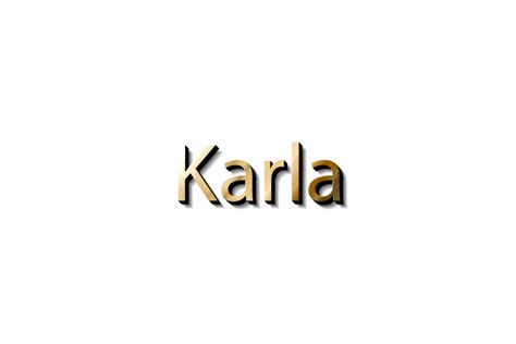 KARLA NAME 3D 16618645 PNG