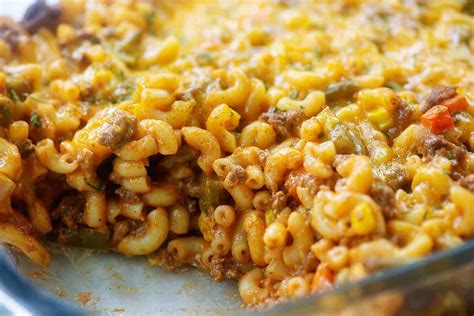 Easy Cheesy Hamburger Casserole — Buns In My Oven