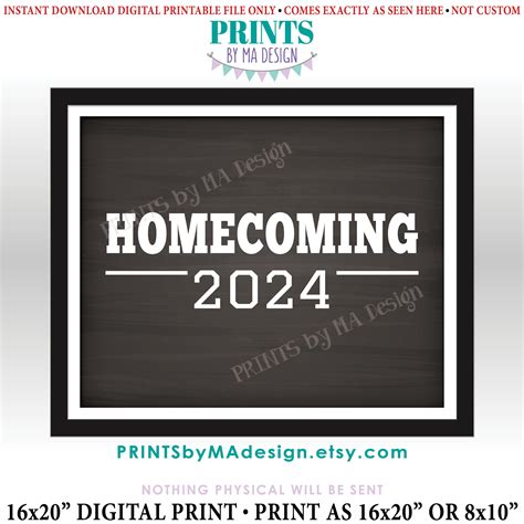 Homecoming 2024 Sign High School Homecoming 2024 College Homecoming