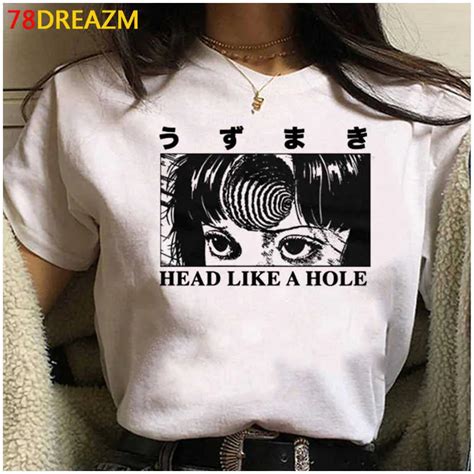 Manga Japonés Junji Ito T Camiseta Hombres Summer Top Horror Anime Tshirt Tomie S281c De 11 47