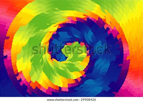 Rainbow Vortex Vector Background Stock Vector Royalty Free 29908426