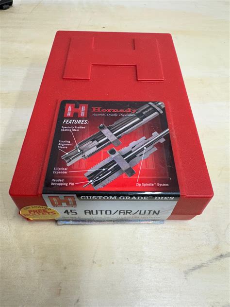 Hornady Custom Grade 45acp 3 Die Set 546554 Ar15com