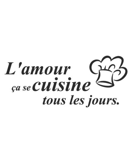 L Amour A Se Cuisine Tous Les Jours Sticker