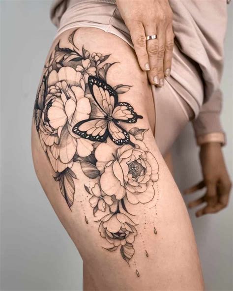 30 Awesome Butterfly Thigh Tattoo Ideas For Men And Women In 2023