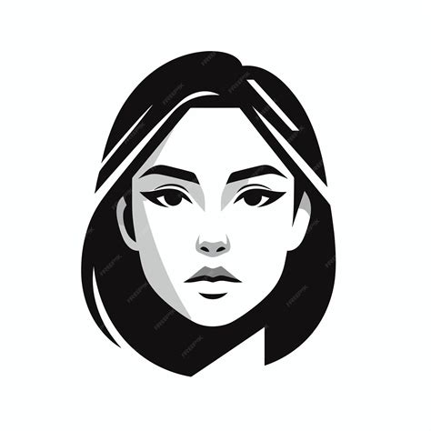 Premium Vector Girl Logo Vector Icon