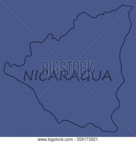 Nicaragua Map Flag Vector Photo Free Trial Bigstock