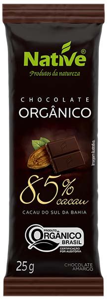 Chocolate Org Nico Porcento Cacau Amargo G Cesta Org Nica