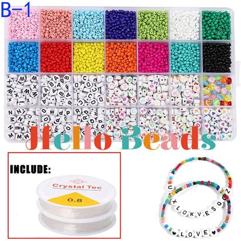 5000Pcs Beads Kit for DIY Name Bracelets DIY Bracelet Making Set ...