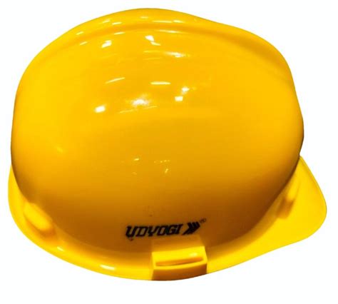 PVC Yellow Udyogi Industrial Safety Helmet Size Medium At 300 Piece