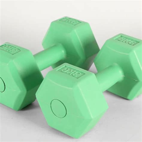 Cement Plastic Dumbbell Home Use Dumbbells Hex Colorful Durable Cement