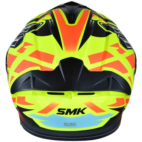 Casco Smk Typhoon Motorhead Amarillo Mate M