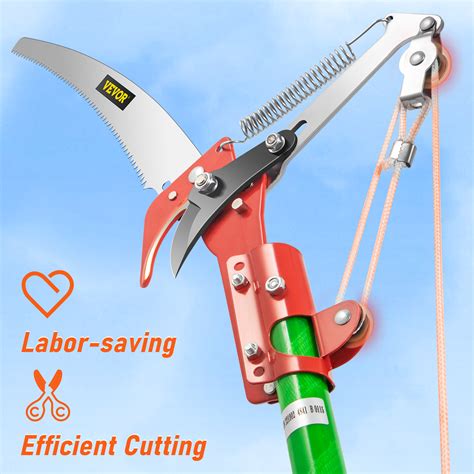 Vevor Vevor Extendable Tree Pole Pruner Telescopic Pole Saw 26 Foot