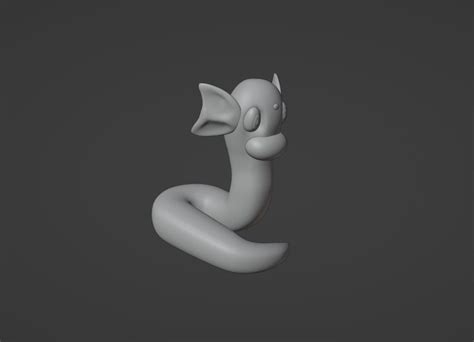 Dratini Pokemon Mini Ready To Print Fdm And Sla 3d Model 3d Printable