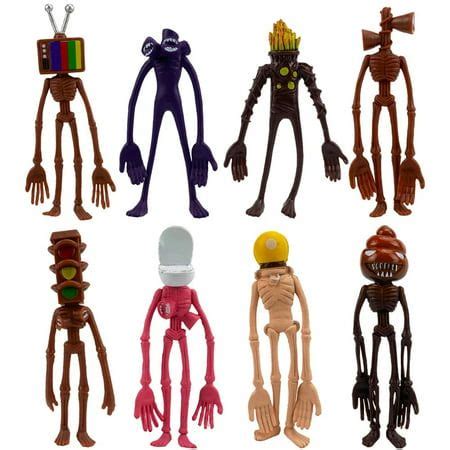 8pcs/set Siren Head Action Figure Toys Cartoon Sirenhead Horror Model ...