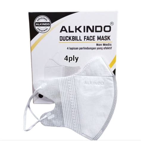 Jual MASKER DUCKBILL ALKINDO 4PLY EMBOS ISI 50 PCS FACEMASK PREMIUM