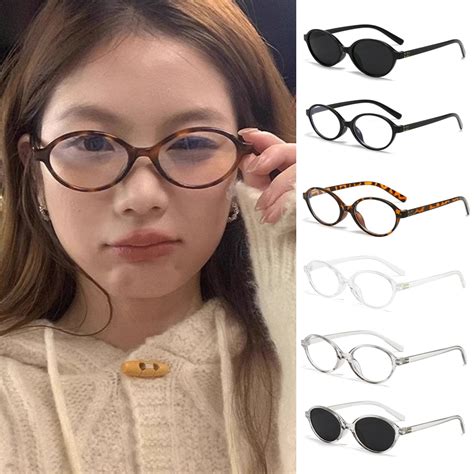 DreamyMắt kính gọng cận nữ form Oval dẹt Y k Phong cách Hàn Quốc Hot trend Shopee Việt Nam