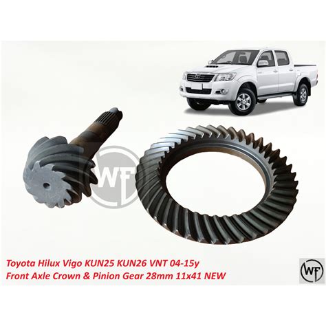 Toyota Hilux Vigo Kun25 Kun26 Vnt 04 15y Front Axle Crown And Pinion Gear