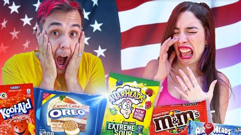 PROBANDO LOS DULCES MÁS RAROS DE ESTADOS UNIDOS YouTube