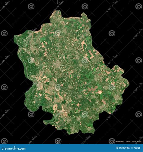 Zapadno Backi Serbia Black Solid Sentinel 2 Satellite Stock