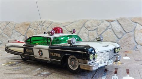 Yonezawa Police Car 45cm Long Battery Operated 1960s Japan Youtube