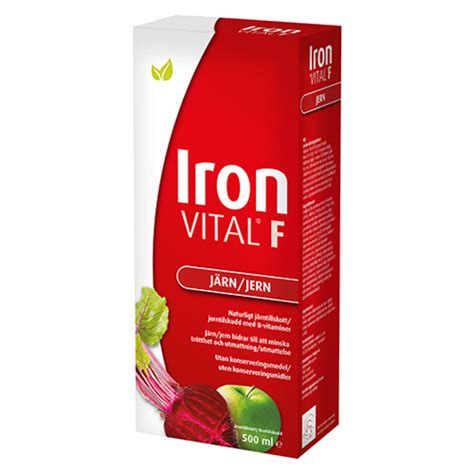 Hübner Iron Vital F 500 Milliliter kun 166 95 kr mecindo dk