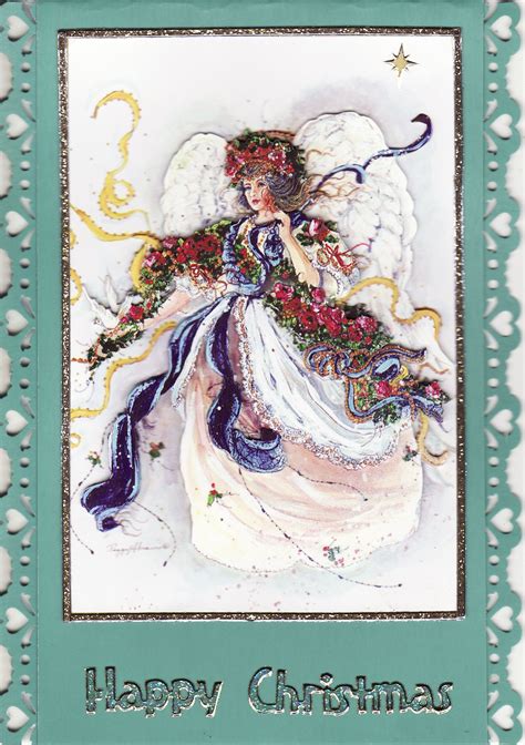 3d Christmas Angel Card By Tassie Scrapangel Christmas Angels