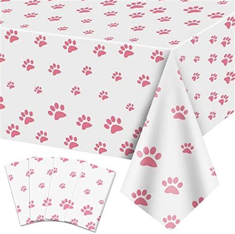 3 Pack Dog Birthday Party Decorations Pet Dog Tablecloths