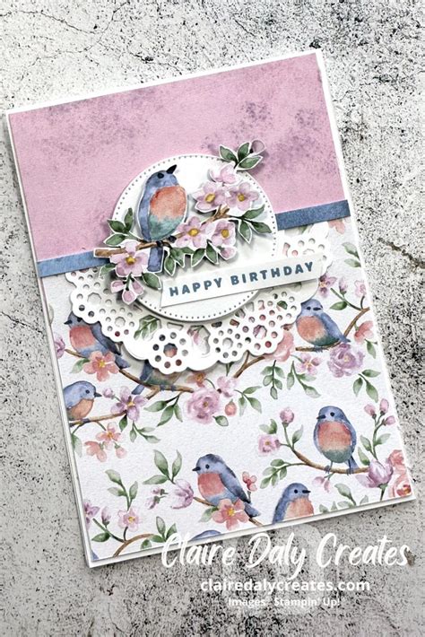 Stampin Up Flight And Airy Dsp Last Day For Paper Shares Claire Daly Creates