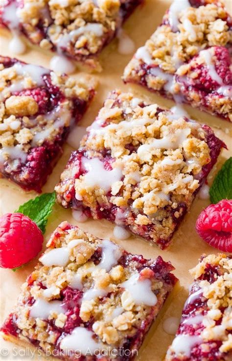 Raspberry Streusel Bars Sallys Baking Addiction