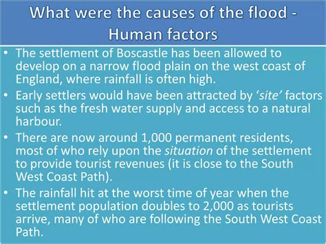 The boscastle flood (August 2004) - case study | PPT